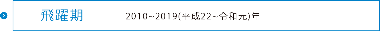 飛躍期　2010~2019(平成22~令和元)年